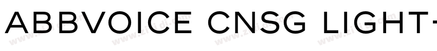 ABBvoice CNSG Light字体转换
